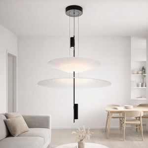 Lámpara colgante de diseño "CRANE" - Discos asimétricos - 15W - 2800K - Barcelona Led-Decoración