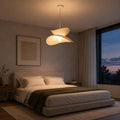 Suspension design « PAPILLON » - Abat-jour en soie - Culot G9 et E27 4