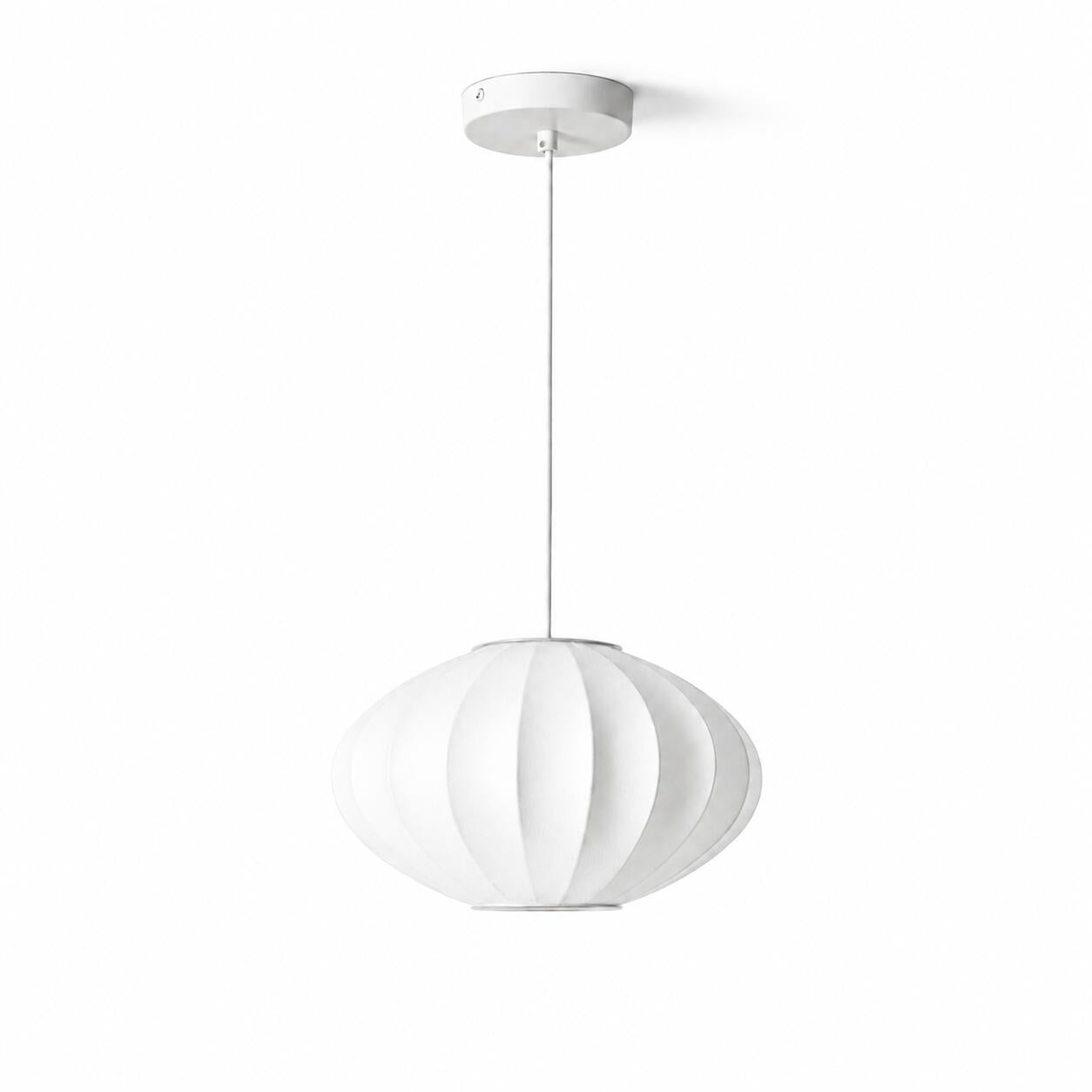 Lámpara colgante de diseño "ONDINA 300" - Pantalla de seda - E27 - 30 cm