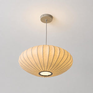Lámpara colgante de diseño "ONDINA 500" - Pantalla de seda - E27 - 50 cm (4)