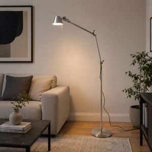 Lámpara de pie de diseño "ATENEA M" - Brazos articulados - E27 - Barcelona Led-Decoración