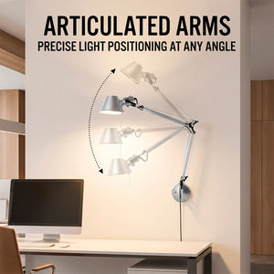 Aplique de pared de diseño "ATENEA" - Brazos articulados - E27 (3)