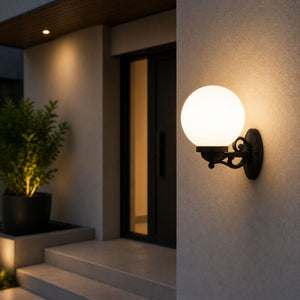Aplique de pared exterior globo "NAUTA" - E27 - IP44 (2)