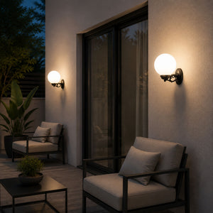 Aplique de pared exterior globo "NAUTA" - E27 - IP44 (6)