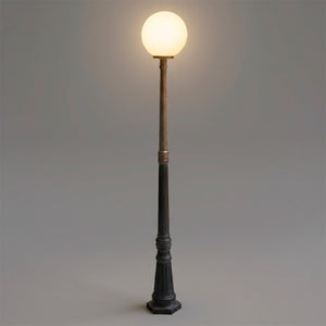 Farola exterior globo "CERES" - E27 - 2,10 m - IP44