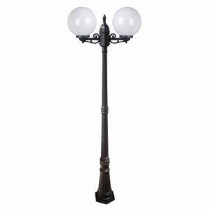 Farola exterior globo "GEMINI" - 2xE27 - 2,20 m - IP44 - Barcelona Led-Iluminación