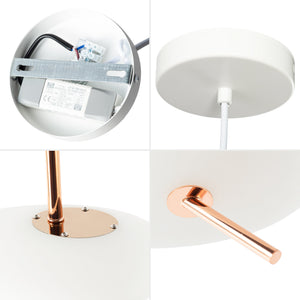 Lámpara colgante de policarbonato "PEBBLES" - 6W (7)