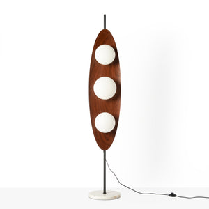 Lámpara de pie "Pacific" - Efecto madera - 3 x G9 (6)