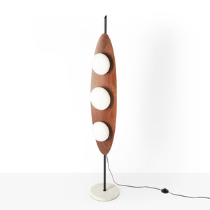 Lámpara de pie "Pacific" - Efecto madera - 3 x G9 (7)