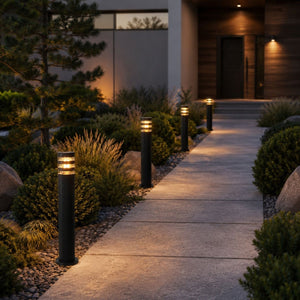 Bolardo de jardín "RIGO" - 60cm - E27 - IP44 - Barcelona Led-Iluminación
