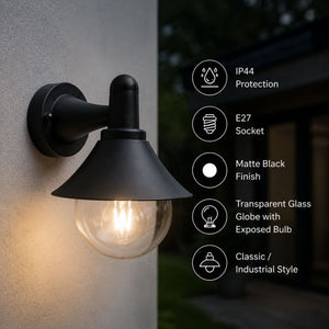 Aplique de pared exterior "FERRO" - E27 - IP44 (2)