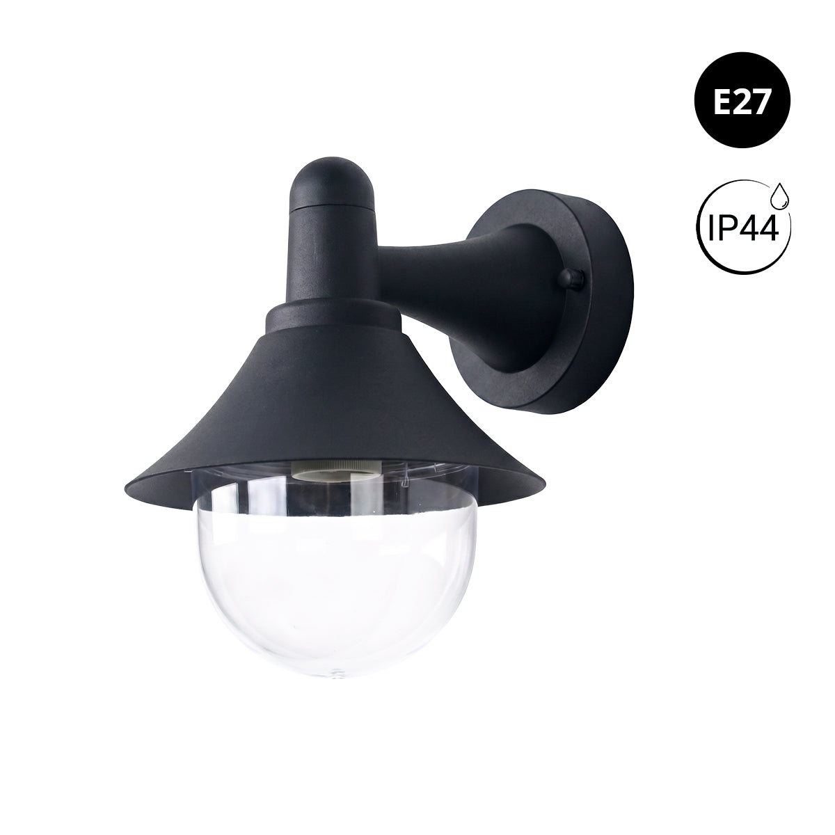 Aplique de pared exterior "FERRO" - E27 - IP44