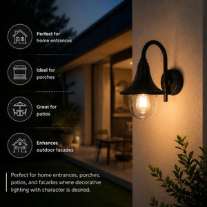 Aplique de pared exterior "SERA" - E27 - Barcelona Led-Iluminación