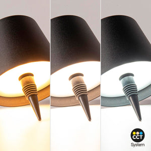 Lámpara para botellas LED CCT portátil - Táctil - Ø105 mm - Barcelona Led-Decoración