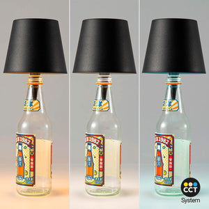 Lámpara para botellas LED CCT portátil - Táctil - Ø105 mm - Barcelona Led-Decoración
