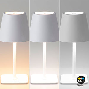 Lámpara de mesa LED CCT portátil - Táctil - Ø100 mm - Barcelona Led-Decoración
