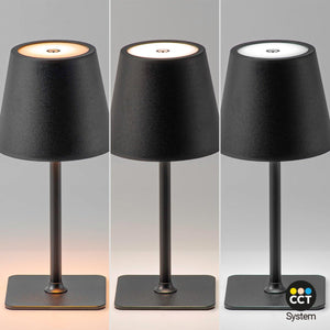 Lámpara de mesa LED CCT portátil - Táctil - Ø100 mm - Barcelona Led-Decoración