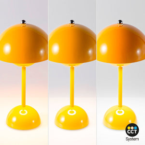 Lámpara de mesa LED CCT portátil - Táctil - Ø160 mm (6)