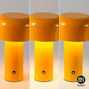 Lámpara de mesa LED CCT portátil - Táctil - Ø125 mm - Barcelona Led-Decoración