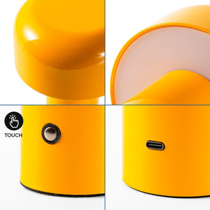 Lámpara de mesa LED CCT portátil - Táctil - Ø125 mm - Barcelona Led-Decoración