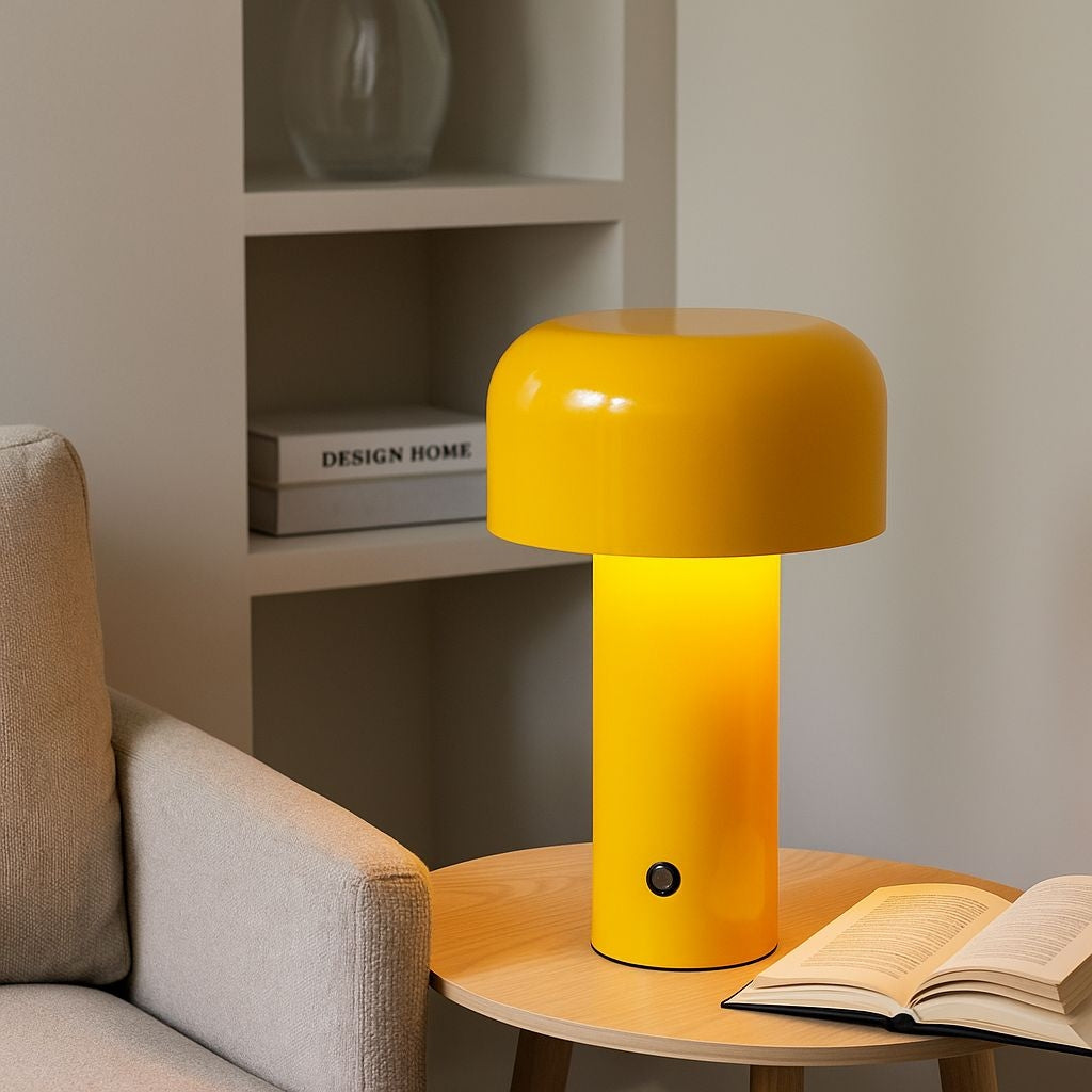 Lámpara de mesa LED CCT portátil - Táctil - Ø125 mm (1)