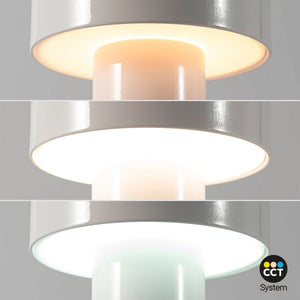 Lámpara de mesa LED CCT portátil - Táctil - Ø125 mm - Barcelona Led-Decoración