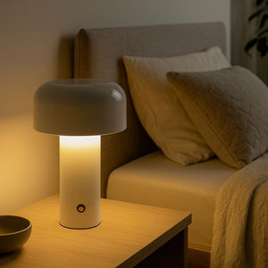 Lámpara de mesa LED CCT portátil - Táctil - Ø125 mm - Barcelona Led-Decoración