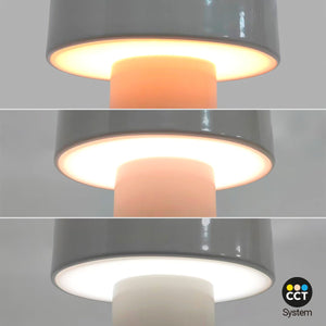 Lámpara de mesa LED CCT portátil - Táctil - Ø125 mm - Barcelona Led-Decoración