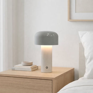 Lámpara de mesa LED CCT portátil - Táctil - Ø125 mm - Barcelona Led-Decoración