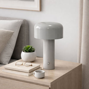 Lámpara de mesa LED CCT portátil - Táctil - Ø125 mm - Barcelona Led-Decoración