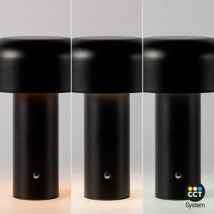 Lámpara de mesa LED CCT portátil - Táctil - Ø125 mm - Barcelona Led-Decoración