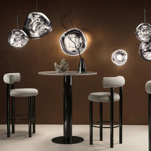Lámpara colgante cristal de diseño "Abril" - Ø 28cm - Barcelona Led-Decoración
