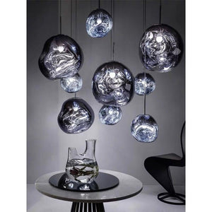 Lámpara colgante cristal de diseño "Abril" - Ø 28cm - Barcelona Led-Decoración