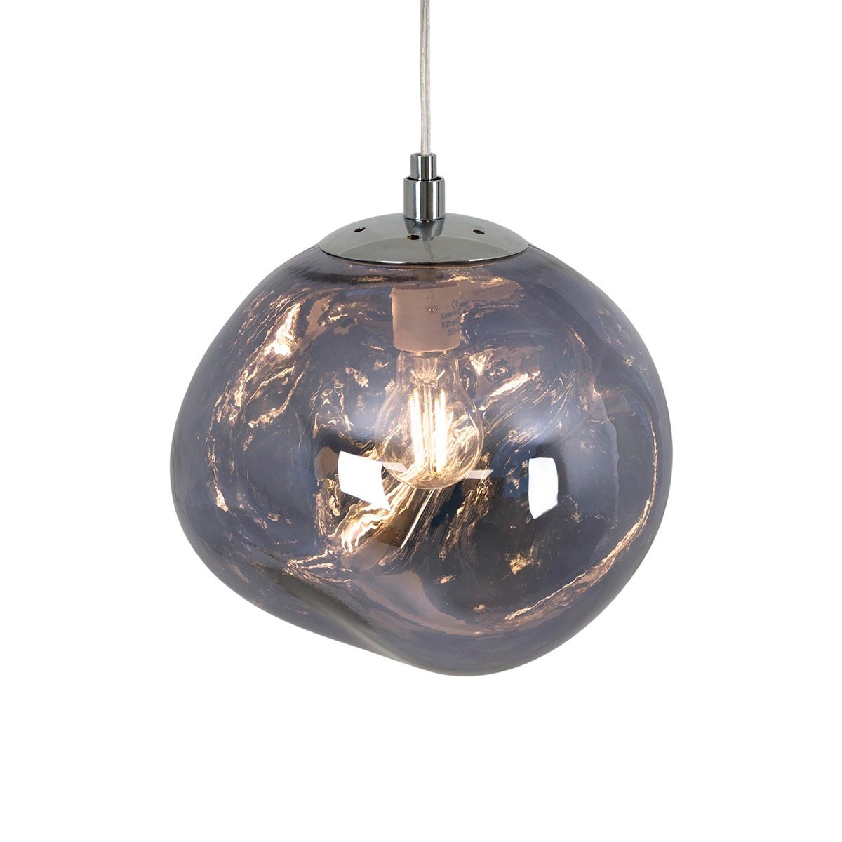 Lámpara colgante cristal de diseño "Abril" - Ø 28cm - Barcelona Led-Decoración