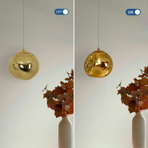 Lámpara colgante cristal de diseño "Abril" - Ø 28cm - Barcelona Led-Decoración