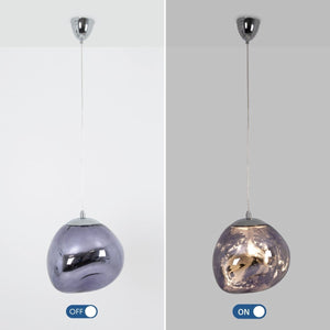 Lámpara colgante cristal de diseño "RAINY" - Ø 36cm - Barcelona Led-Decoración