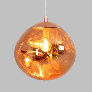 Lámpara colgante cristal de diseño "RAINY" - Ø 36cm (6)