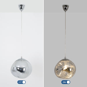Lámpara colgante cristal de diseño "RAINY" - Ø 36cm (19)