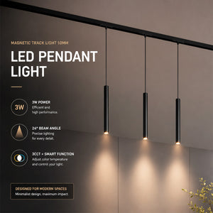Foco LED de suspensión para carril magnético - 3W - 24º - 10mm - CCT + SMART - 48V (2)