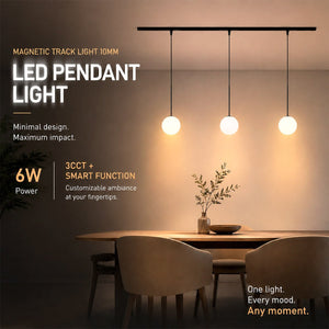 Lámpara LED de suspensión para carril magnético - 6W - 10mm - CCT + SMART FUNCTION (2)
