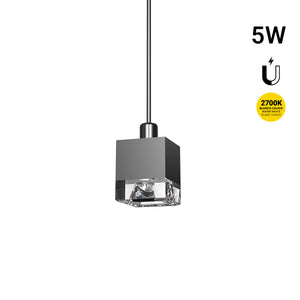 Foco LED colgante para carril magnético - 5W - 24º - 5mm - 24V