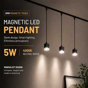 Foco LED colgante para carril magnético - 5W - 24º - 5mm - 24V (9)