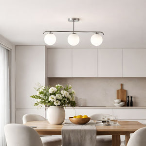 Lámpara de techo triple bolas cristal "TALÍ" - 3xE27 - Barcelona Led-Decoración