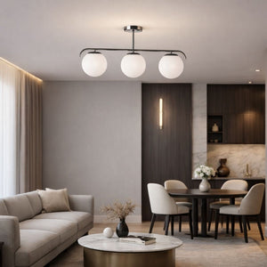 Lámpara de techo triple bolas cristal "TALÍ" - 3xE27 - Barcelona Led-Decoración