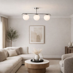 Lámpara de techo triple bolas cristal "TALÍ" - 3xE27 - Barcelona Led-Decoración