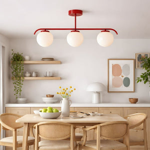 Lámpara de techo triple bolas cristal "TALÍ" - 3xE27 - Barcelona Led-Decoración