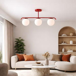 Lámpara de techo triple bolas cristal "TALÍ" - 3xE27 - Barcelona Led-Decoración