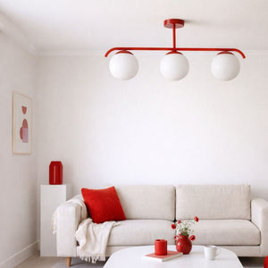 Lámpara de techo triple bolas cristal "TALÍ" - 3xE27 - Barcelona Led-Decoración