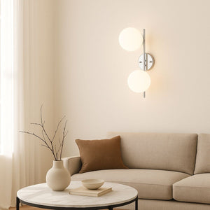 Aplique de pared doble bola cristal "Double" (15)