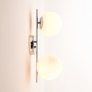 Aplique de pared doble bola cristal "Double" (16)